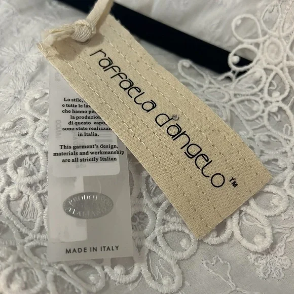 Rafaela D’Angelo. White boho or beach maxi dress.